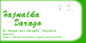 hajnalka darago business card